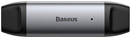 CARTÃO DE MEMÓRIA BASEUS 2-IN-1 USB 3.0 / USB Type C Reader Micro SD/SD CINZENTO (CADKQ-B0G)
