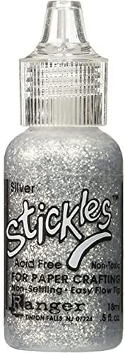 Stickles Glitter Glues Ranger Industries Stickles, Silver,.5 fl oz