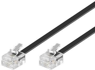 Câble téléphonique RJ11 modulaire 6P4 C 10 mt