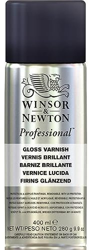 Winsor & Newton Barniz en Spray Brillante para Cuadros, 400 ml