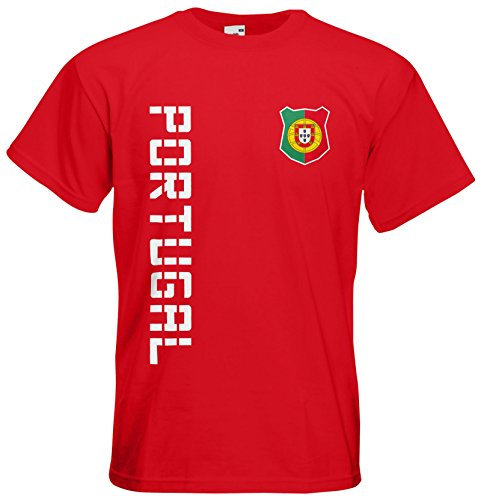 Portugal T-Shirt Name Nummer WM-2026 Fanshirt Trikot Rot XL