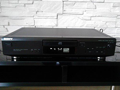 Sony CDP-XE200 Lecteur CD Noir avec Commande Manuelle de Titres et Fonction Répétition, RCA, Compatible avec Écouteurs et Haut-Parleurs, Unité Principale Seule