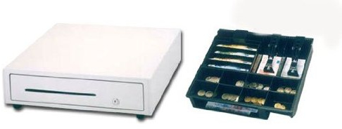 Kassenschublade CD-46P (Jarltech 8070/Metapace K1) weiss/hellgrau