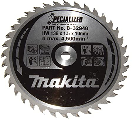 Makita B-32948 Specialized Blade for Cordless Saws 136x10x36T