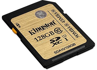 Kingston SDA10/128GB - Tarjeta SD Profesional de 128 GB (UHS-I SDHC/SDXC Clase 10)