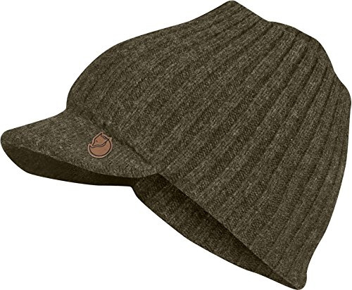 Fjällräven Singi Balaclava Cap - Strickmütze mit Gesichtsschutz, Dark Olive