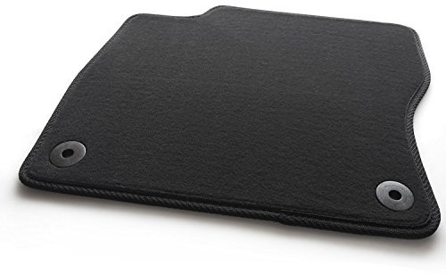 Tapis de sol Focus III 3 - Tapis de voiture en velours de qualité supérieure - Noir - Fixation originale
