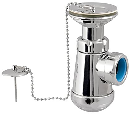 Jimten 004128 S-205 Sifon Botella C/Valvula Lavabo-Bide 1,1/2X70 Cromo