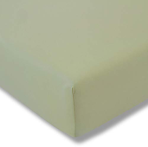 ESTELLA Spannbetttuch Fein-Jersey | lind | 120x200 cm | bügelfreie & trocknerfeste Qualität | Rundumgummi | 100% Baumwolle