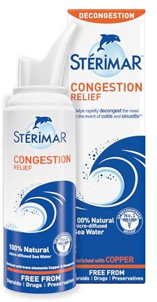 Sterimar Congestion Relief, Nasal Spray, Natural Sea Water Solution, 50 ml