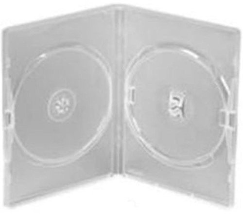 Amaray Leerhüllen für DVD / CD / Blu-Ray, doppelt, transparent, 25 Stück