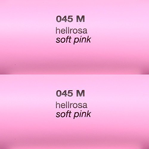 Unbekannt 5,08€/m² Rapid Teck® Matt Folie - 045 Hell Rosa - Klebefolie - 5m x 1,26m - Folie Matt Plotterfolie - Klebefolie Selbstklebend - auch als Moebelfolie - Dekofolientage