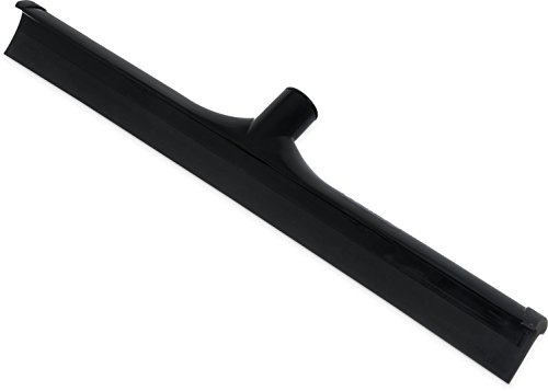 SPARTA 3656703 Plastic Floor Squeegee, Shower Squeegee, Heavy Duty Squeegee With Rubber Blade For Windows, Glass, Shower Doors, Floors, Windshields, 20 Inches, Black