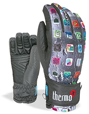 Level Unisex Kinder Handschuh Juke, Pk Rainbow, XXL