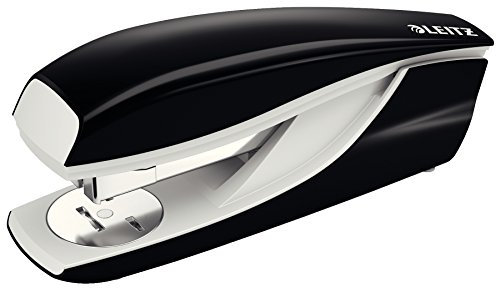 Leitz Büroheftgerät aus Metall, Für 40 Blatt, Inkl. Heftklammern, Ergonomisches Design, Schwarz, NeXXt-Serie, 55220095