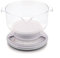 KitchenCraft Mechanische Waage / Analog-Waage mit Tara-Funktion und 2.5 Liter Waagschale, 3 kg, 25 x 24 x 12 cm, Klar