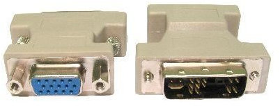 Consoletronic DVI Adapter - DVI-I Male Plug to VGA SVGA Female 15 pin Socket