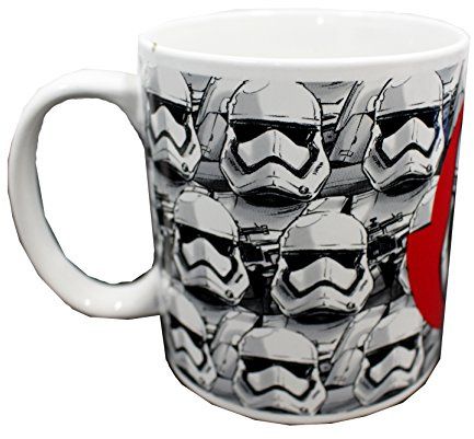 Star Wars SW02811 Stormtrooper Heat Reveal Tasse Heatreveal, Keramik, 325 ml, Schwarz