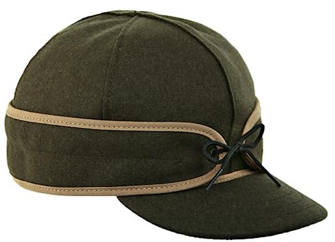 Stormy Kromer Original Kromer Cap - Winter Wool Hat with Earflap Olive