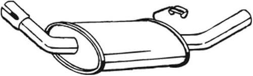 BOSAL Endschalldämpfer 154-801 | Kompatibel mit: FORD ESCORT III, ESCORT III Cabriolet, ESCORT IV, ESCORT IV Cabriolet, ESCORT IV Turnier, ORION I, ORION II