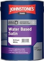 Johnstone’s Trade Aqua Water Based Satin Manhattan Grey 1L specially tinted colour by avenue coatings