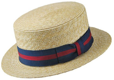 Jaxon & James Kreissäge Strohhut - Zweifarbiges Hutband - M