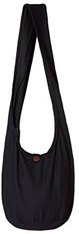 PANASIAM Schultertasche einfarbig, Schwarz, L