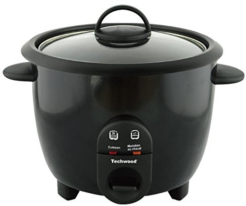 Techwood TCR 106 Cuociriso da 1 L, Vetro, Multicolore