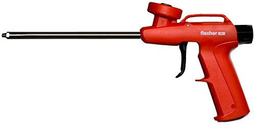 fischer Kunststoffpistole PUP K2 Plus, Schaumpistole für 1 Komponenten Schaumdosen, PU-Pistole für effektives Verarbeiten von Pistolenschaum, zur Verfüllung, Dämmung & Isolierung