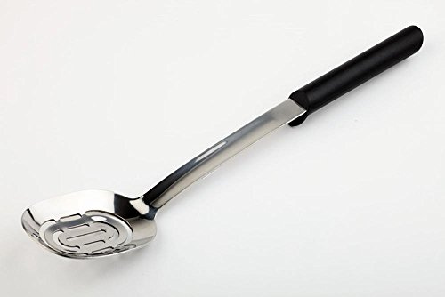 APS Servierlöffel geschlitzt, Schöpfer, Löffel mit Schlitz, Edelstahl Löffel, Materialdicke 2,5 mm, ergonomischer, rutschfester Griff