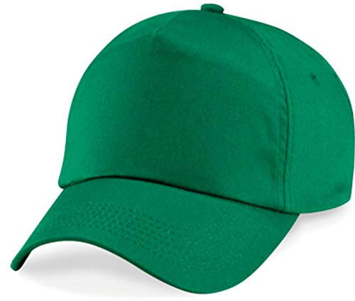 Shirtinstyle Basecap Cap 5 Panel Cap Verschluss Klettverschluss Größe Unisex, Farbe Kellygreen