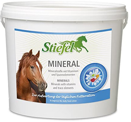 Stiefel Mineral für Pferde, hochwertiges Mineralfutter zur optimalen Versorgung mit Mineralstoffen & Vitaminen für Zucht-, Sport- & Freizeitpferde, kann die tägliche Futterration aufwerten, 3kg