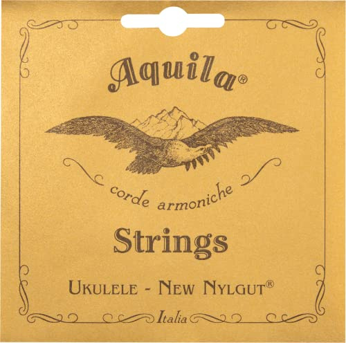 Aquila 8U Aquila Konzert-Ukulele-Satz 8U, New Nylgut, Tiefe G-Stimmung, Key of C, GCEA, Saitenlänge 76 cm