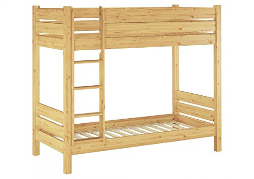 Erst-Holz®Etagenbett Kinder Stabil 80 x 200 mit Rost