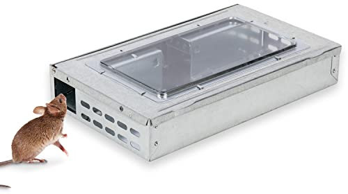 VOSS.PET Deluxe Mausefalle Lebendfalle – Vielfachfalle Mehrfachfalle gegen Mausbefall Ungeziefer Nagetier Bekämpfung