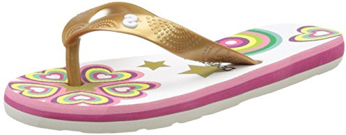 Desigual Flip Flop Roller, Heels Sandals Niñas, Blanco (White 1000), 38 EU