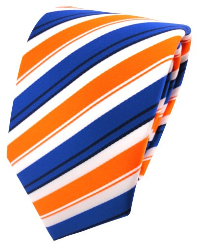 TigerTie Designer Krawatte in gestreift gemustert - klassischer Schnitt - 8 cm Krawattenbreite
