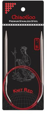 ChiaoGoo RED Rundstricknadel 80 cm 2,75 mm Edelstahl mit flexiblem Seil