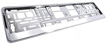 myshopx registreringsskylthållare nummerplåtshållare silver 2 stycken nya! ! !