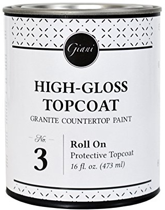 Giani Countertop Paint Clear Acrylic High-Gloss Topcoat- Step 3