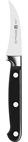 ZWILLING Professional S Schälmesser, Klingenlänge: 7 cm, Kleines Klingenblatt, Rostfreier Spezialstahl/Kunststoff-Griff mit Nieten, Schwarz, [Made in Germany]