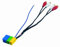 Phonocar 4/195 Cavo adattatore Mini ISO e RCA, multicolore