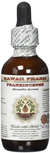Frankincense Alcohol-Free Liquid Extract, Frankincense (Boswellia Serrata) Dried Resin Glycerite Herbal Supplement 2 oz
