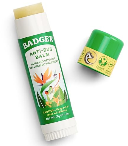Badger Bug Repellent Stick, All Natural Mosquito Repellent with Citronella, Pleasant Smelling Insect Repellent Travel Size for Kids and Adults, 0.6 oz