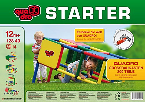 Quadro Starter – Modulares Klettergerüst und Spielbaukasten für Kinder, 200 Teile, ab 18 Monaten, Indoor/Outdoor, UV-stabil, Made in Germany