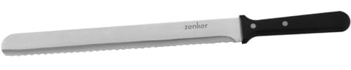 Zenker Konditor- und Glasurmesser 43 cm, Profi Küchenmesser aus rostfreiem Edelstahl zum Schneiden & Glasieren , Klinge: 30 cm mit Wellenschliff, Menge: 1 Stück