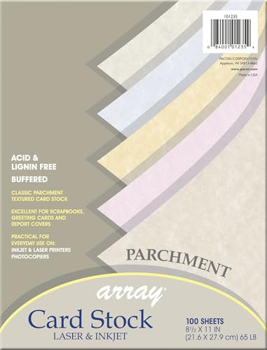 Array 21.6 x 27.9 x 2.3 cm 100-Piece Ideal Quality Parchment Paper, Multi-Colour