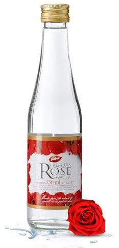 Dabur Premium Red Rose Water - 250 ml | 100% Natural Face Toner | Extract of Special Hand Picked Roses | Nourishing & Hydrating Components | for Face, Skin & Hair