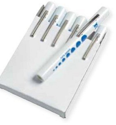 Timesco Disposable Pen Torch With Pupil Gauge, Pack of 6