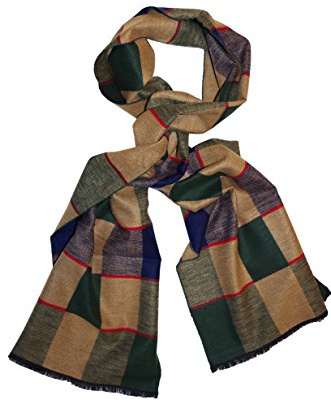 Posh Gear Herren Seiden Schal Rettangolo aus 100% Seide